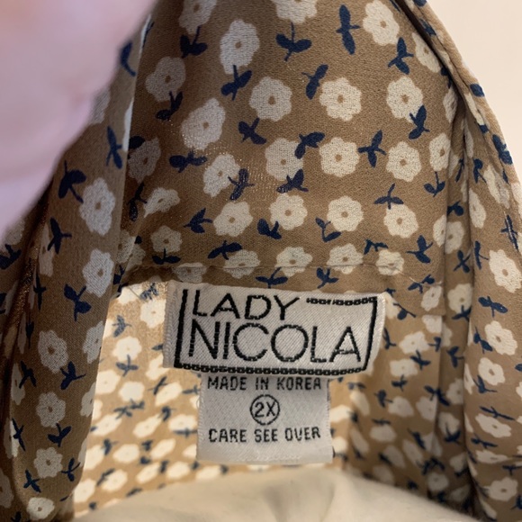 Lady Nicola Long Sleeve Shirt Size 2X Fit Like 1X - Picture 7 of 10